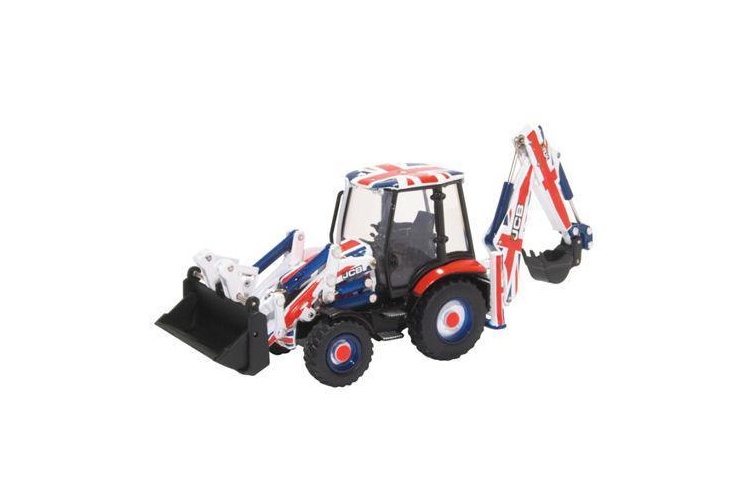 Oxford Diecast 763CX002 JCB 3CX Eco Backhoe Loader Union Flag