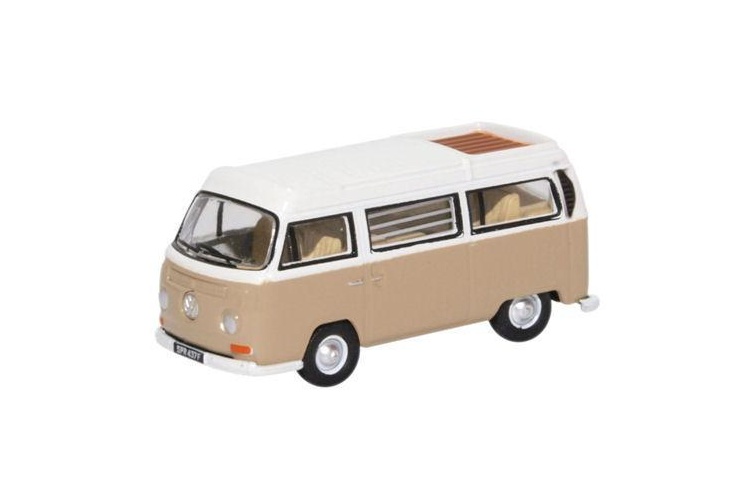 Oxford Diecast 76VW027 VW Bay Window Camper Savannah Beige/White