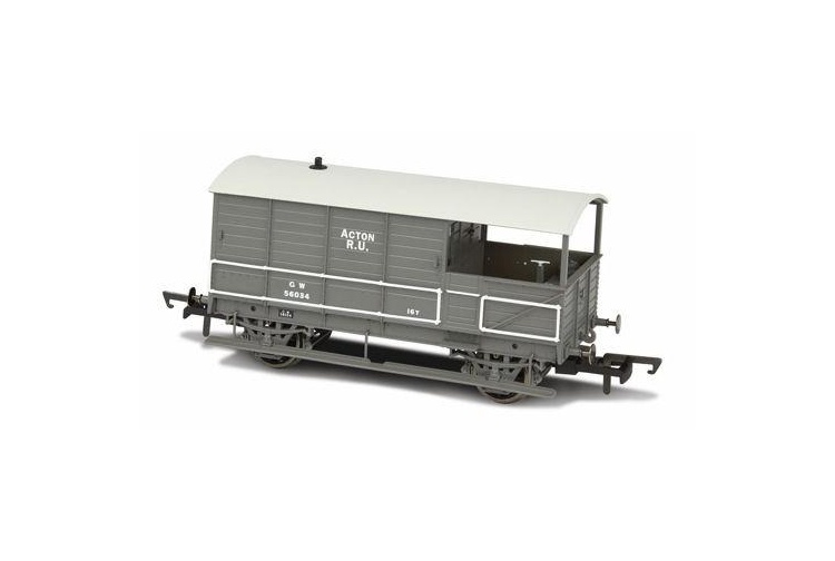 Oxford Rail OR76TOB002 Toad Brake Van - GWR 4 Wheel Plated Late
