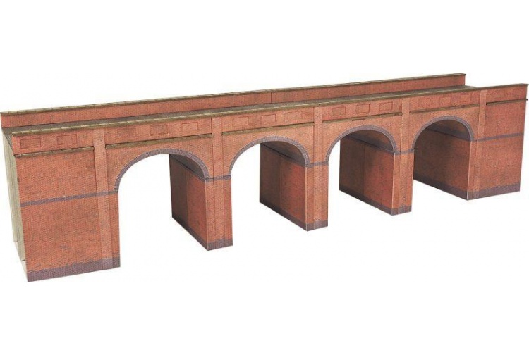 Metcalfe PN140 Red Brick Viaduct N Gauge Card Kit
