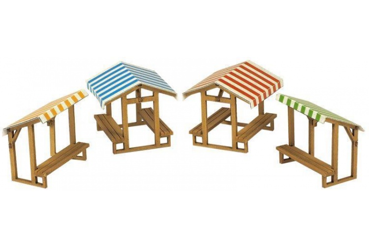 Metcalfe PN830 Market Stalls N Gauge Card Kit