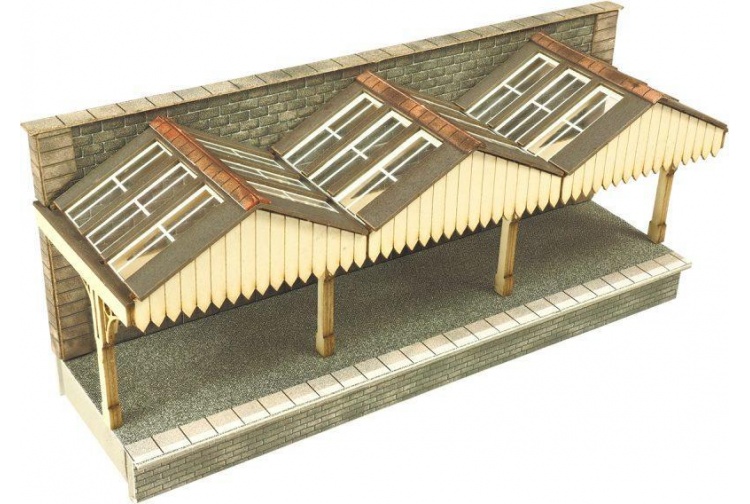 Metcalfe PN941 Wall Backed Platform Canopy N Gauge Card Kit