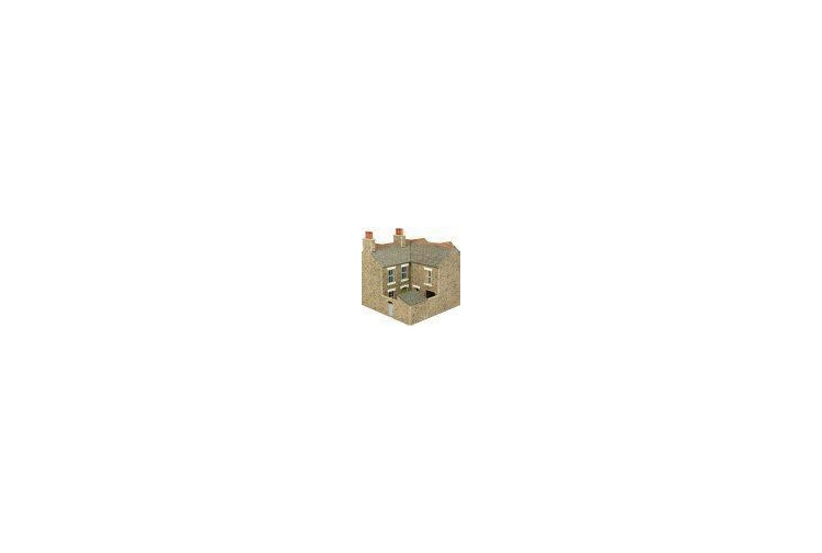 Metcalfe PO264 Corner Shop in Stone Card Kit rear