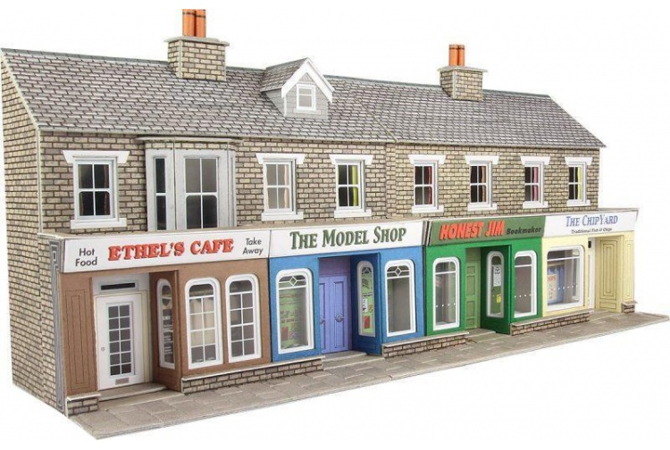 Metcalfe PO273 Low Relief Stone Shop Fronts 00 Gauge