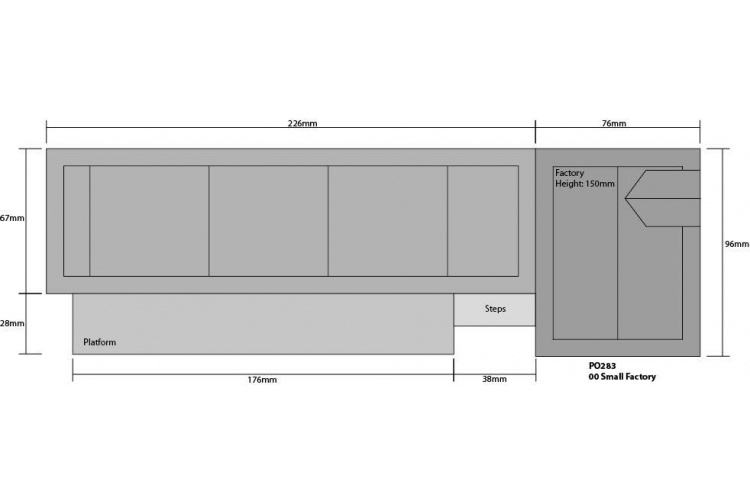 Metcalfe PO283 Small Factory Card Kit plan