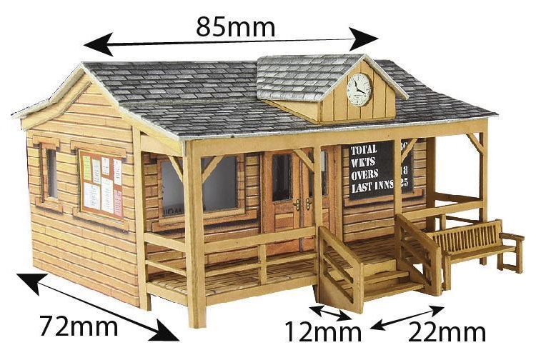 Metcalfe PO410 Wooden Pavillion OO Gauge Card Kit pic2