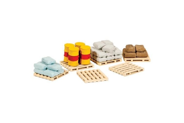 Ratio 221 Pallets, Sacks & Barrels N Gauge Plastic Kit