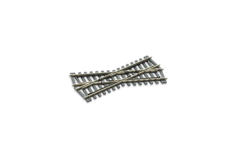 Peco SL-E193 Streamline Code 75 Short Crossing 24 Degree, Electrofrog