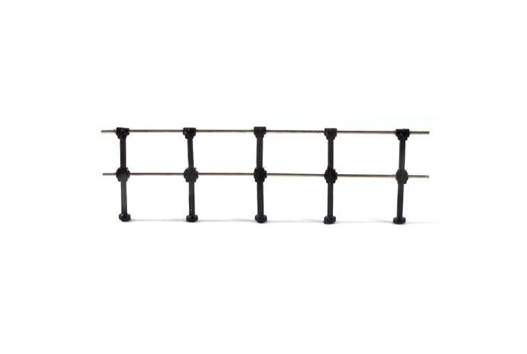 Ratio 144 Hand Rail Stanchions (Double Rail) assembled