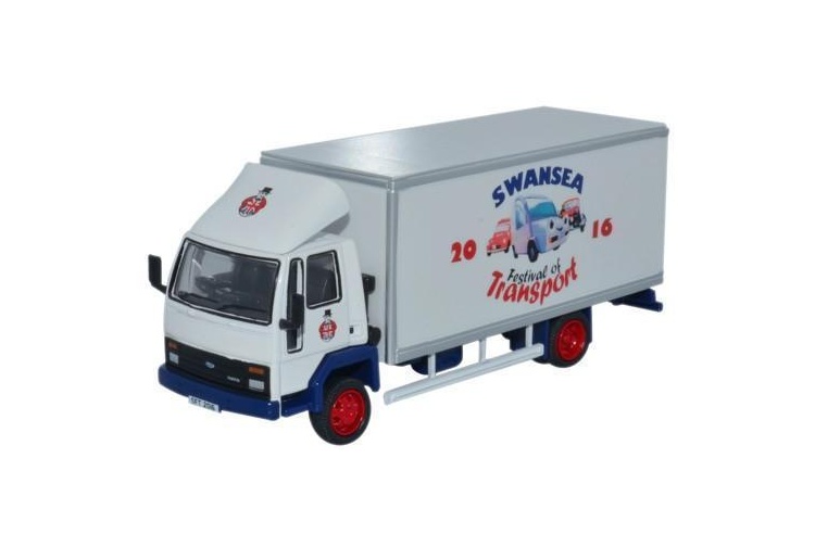 Oxford Diecast SP108 Ford Cargo Box Van Swansea Festival of Transport 2016