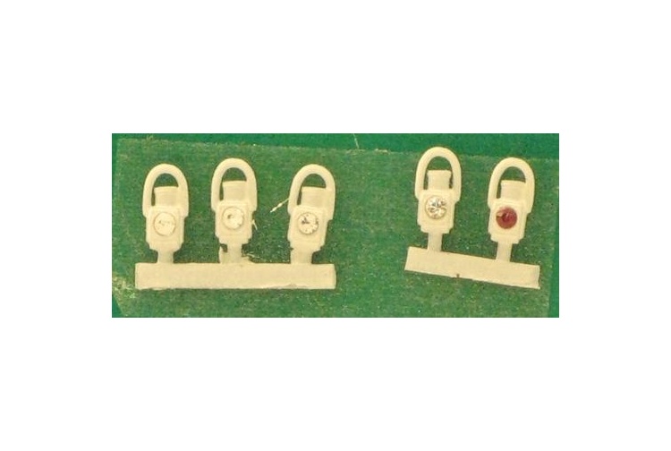 Springside DA1 GWR Head & Tail Lamps White (Pack of 5)