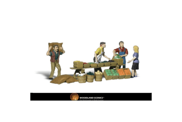 Woodland Scenics A1896 Scenic Accents Figures Farmers Market