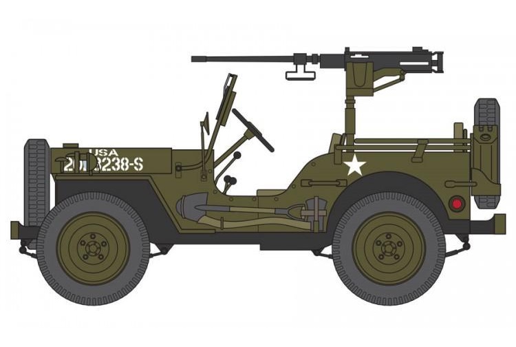 Airfix A02339 Willys British Airborne Jeep Model Kit Jeep