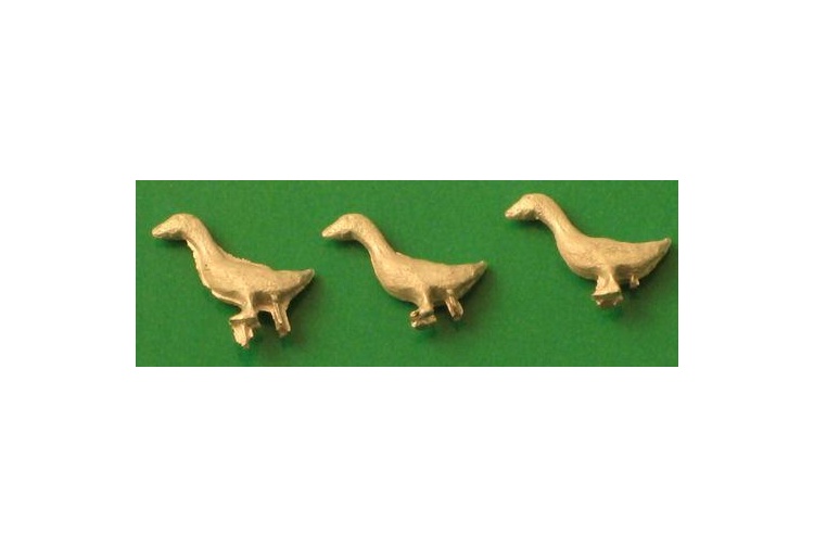 Springside A4 Unpainted Whitemetal Geese (Flock of 5)