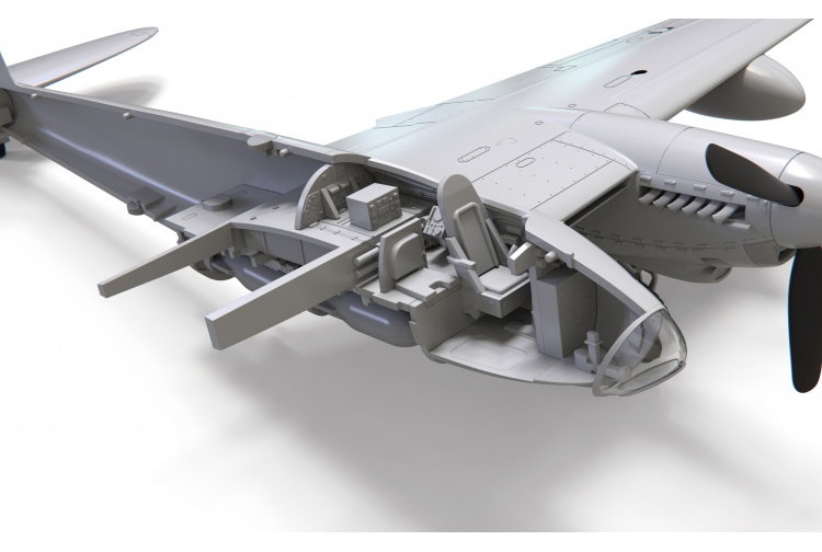 Airfix A04023 de Havilland Mosquito B.XVI Unpainted Interior