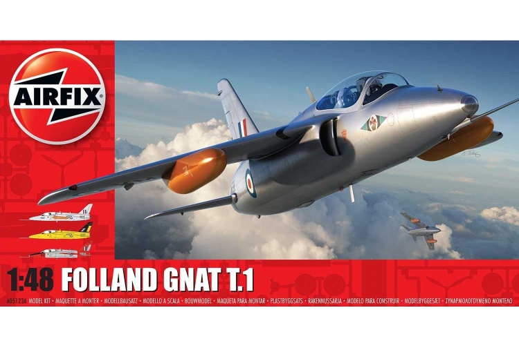 Airfix A05123A Folland Gnat T.1 1:48 Scale Model Aircraft Kit box