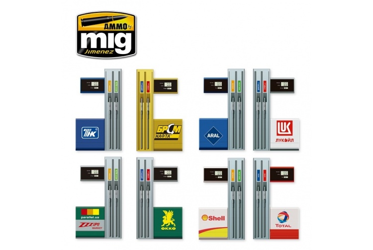 Ammo A.MIG-8501 Gas Station Decals Applied