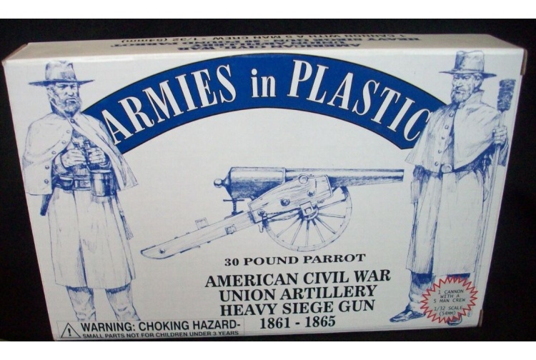 Armies In Plastic 5500 1:32 Scale Union Artillery 30lb Parrot Gun and Figures