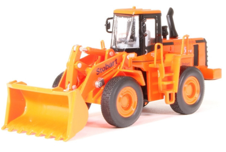 Atlas Editions 4664103 Doosan Daewoo Mega 300-V WO54 Excavator "Stobart Rail" Front Left