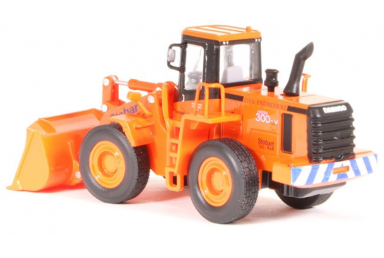Atlas Editions 4664103 Doosan Daewoo Mega 300-V WO54 Excavator "Stobart Rail" Rear Left