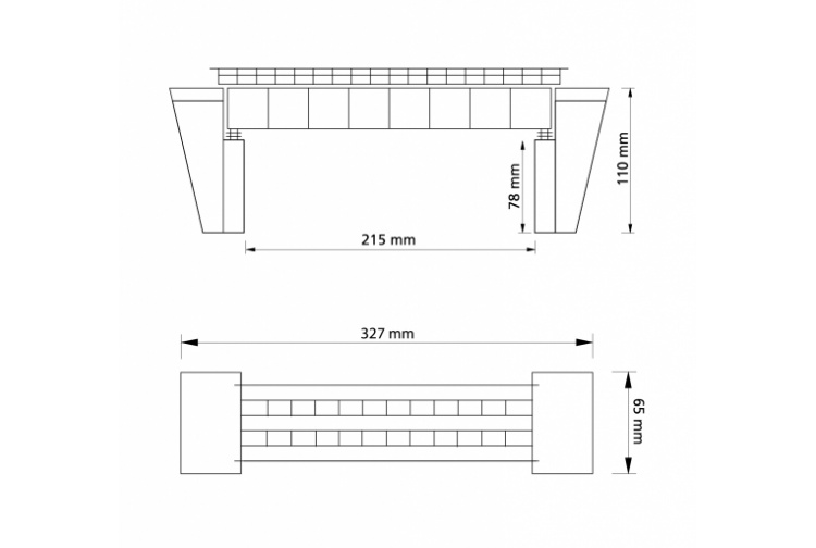 Auhagen 11341 Steel Girder Railway Bridge HO/OO Scale Plastic Kit Plans