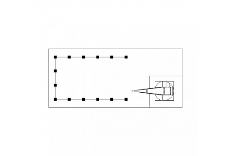 Auhagen 11445 Coaling Loading Crane Closeup Schematic