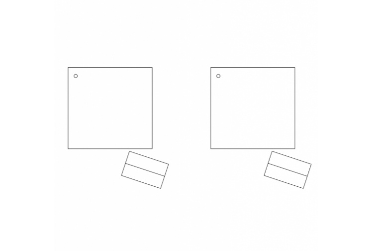 Auhagen 12339 1:100 2 Weekend Cabins Plan