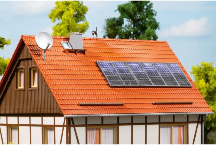 Auhagen 41651 Satellite Dishes And Solar Panels Example Layout