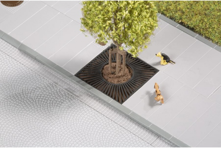 Auhagen 42658 Tree Grilles Examply Layout