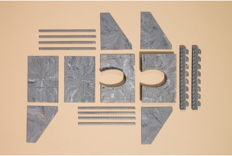 Auhagen 11342 Single Track Tunnel Portals pack contents
