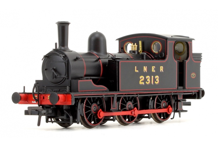 Bachmann 31-060 LNER J72 Class LNER Lined Black 0-6-0 Tank Locomotive No. 2313 Front Left