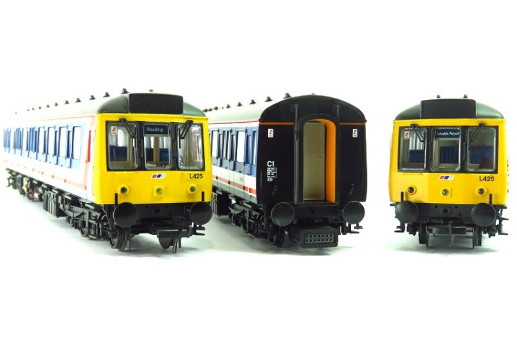 Bachmann 35-502 Class 117 3-Car DMU Network Southeast Ends