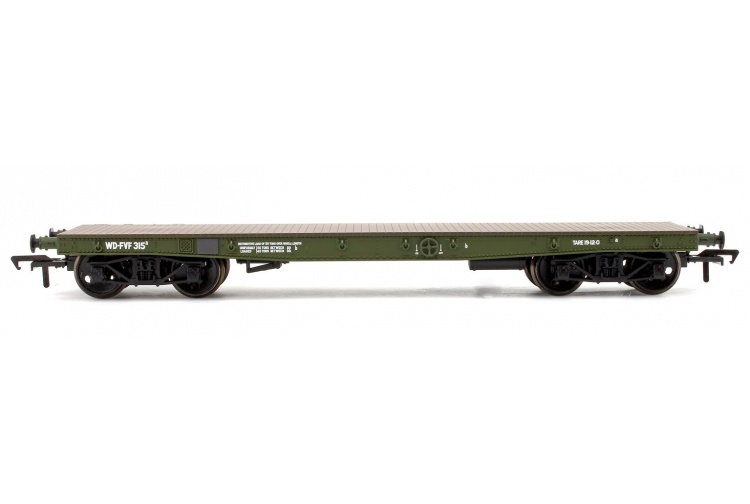 Bachmann 38-725 WD 50T Warflat Bogie Wagon And WD Khaki Green Cromwell MK4 Tank No Tank