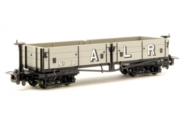 Bachmann Narrow Gauge 393-055 Open Bogie Wagon Ashover Railway Light Grey (Early) Livery