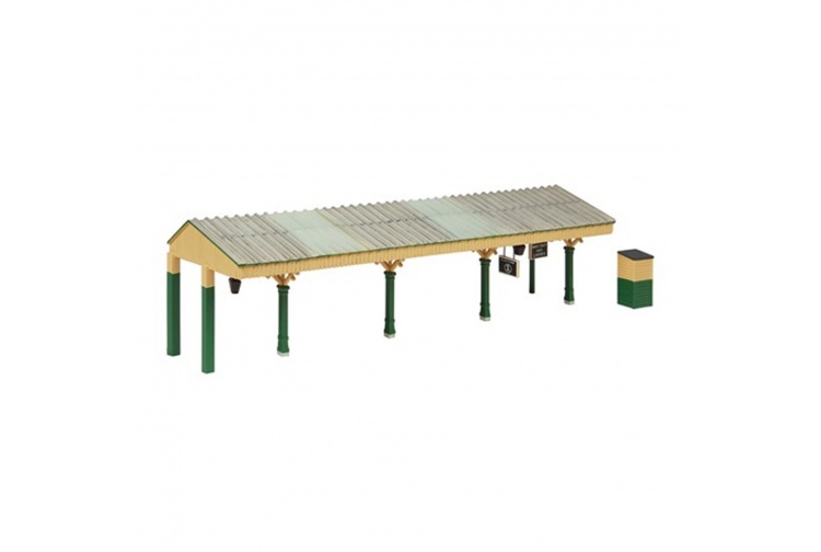 Bachmann 44-089G Bluebell Station Canopy and Hut Green and Cream