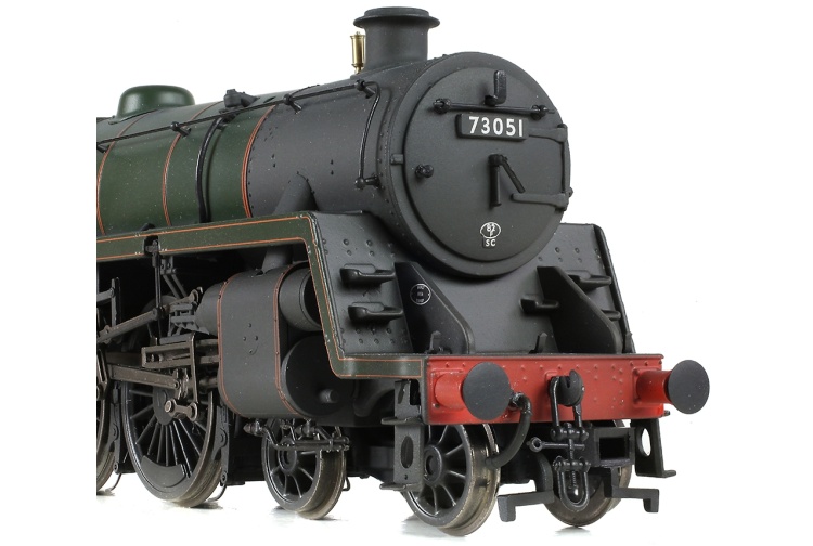 Bachmann Branchline 32-511 BR Standard 5MT BR1G Tender 73051 BR Lined Green (Late Crest) Weathered Boiler