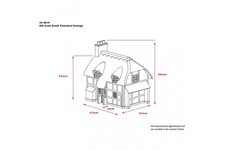 Bachmann Scenecraft 42-0019 Thatched Cottage Dimensions