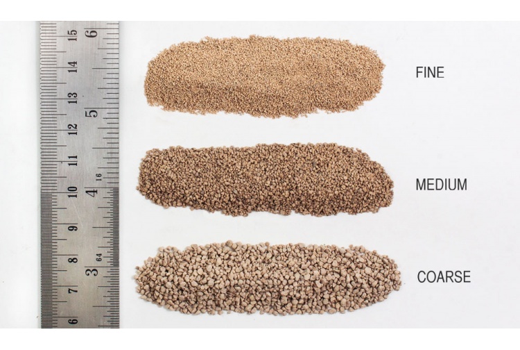 Woodland Scenics Ballast sizes