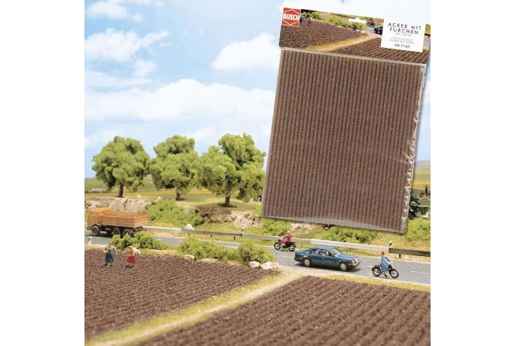 Busch 7183 N Scale model railway scenery ploughed field