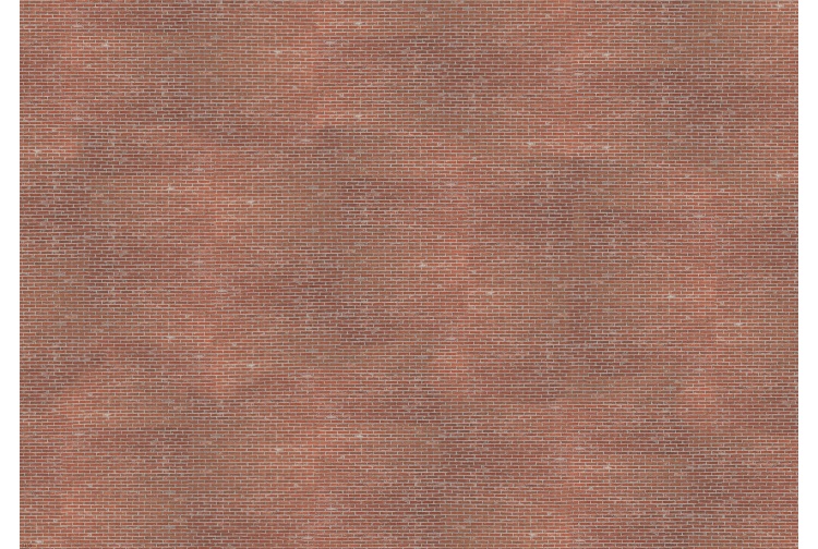 Busch 7439 Red Brick OO Scale Model Building Paper (Pack of 2 sheets)