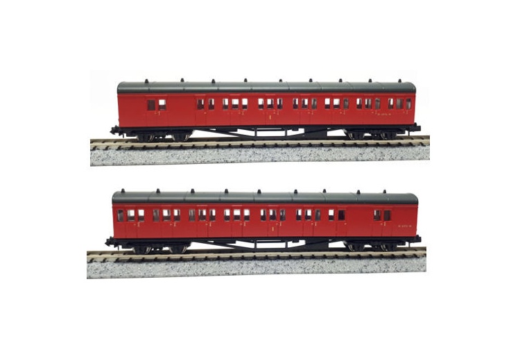 Dapol 2P-003-010 B Set Coach Pack BR Crimson 6975/6976 No Crest