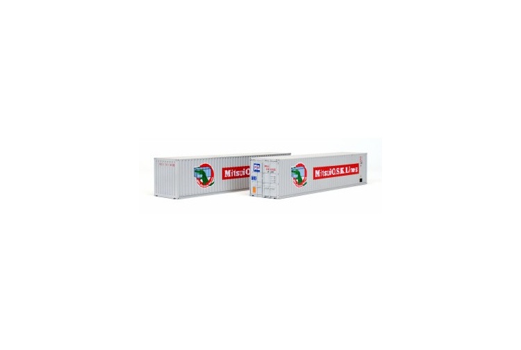 Dapol 4F-028-102 40ft OO Scale Shipping Containers Mitsui Lines (Pack of 2)