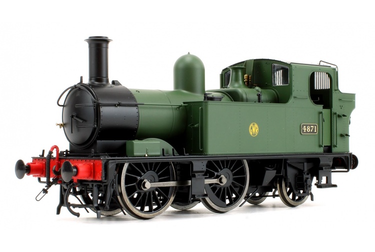 Dapol 7S-006-002 48xx Class GWR Shirtbutton Green 4871 Front Left