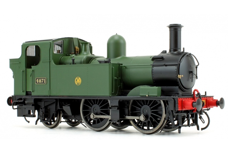 Dapol 7S-006-002 48xx Class GWR Shirtbutton Green 4871 Front Right