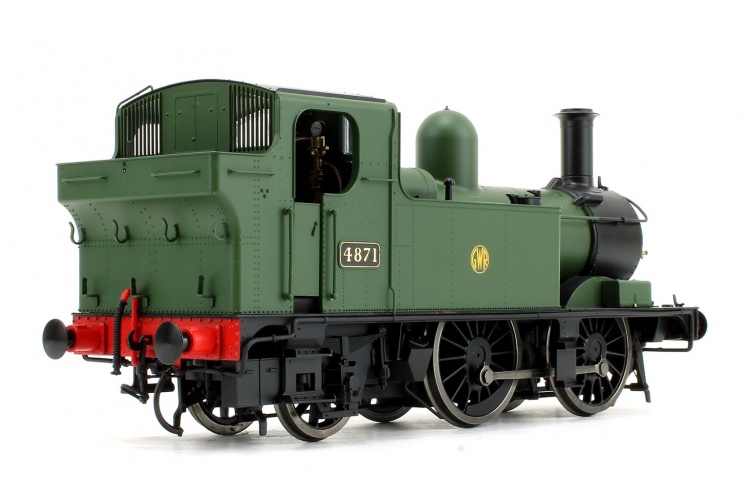 Dapol 7S-006-002 48xx Class GWR Shirtbutton Green 4871 Rear Right