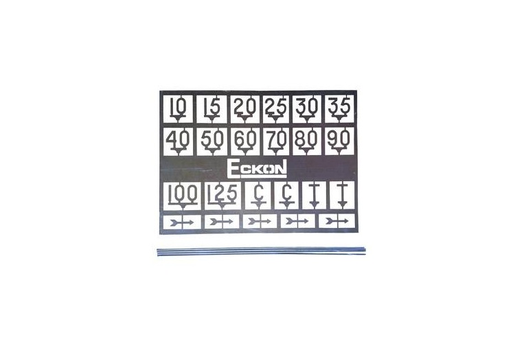 Eckon EA7 4mm Speed Restriction Sign Kit
