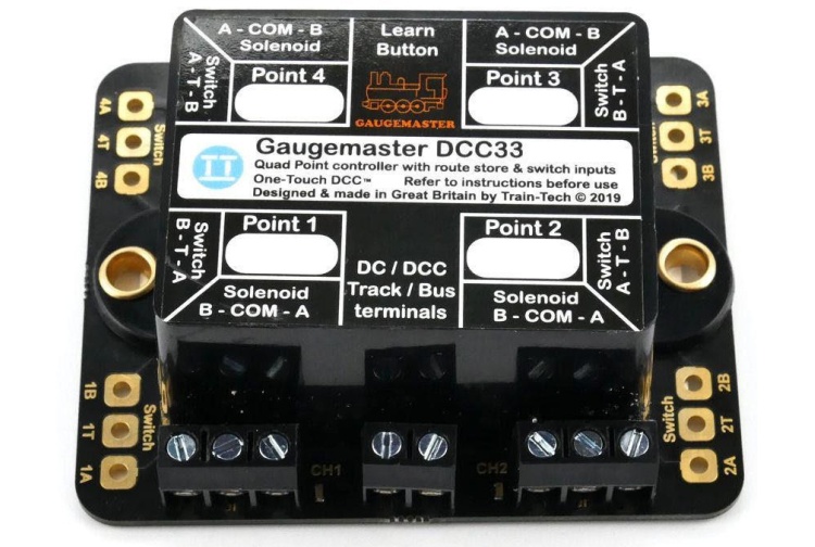 Gaugemaster DCC33 4 Way Point Motor Decoder With Capacitor Discharge Unit 2