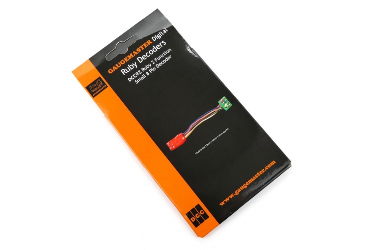 Gaugemaster DCC92 Ruby Series 2 Function Small DCC Decoder 8 Pin Package Front