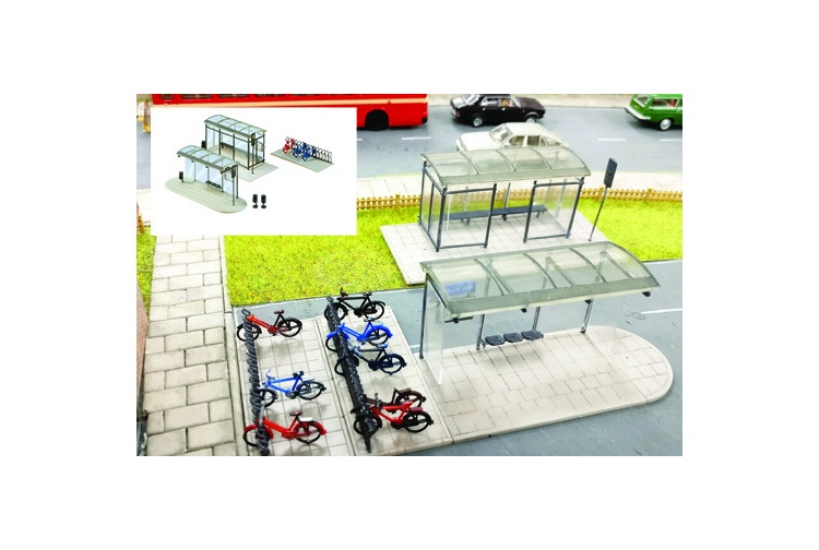 Gaugemaster GM423 Fordhampton Bus Shelters OO Gauge Plastic Kit