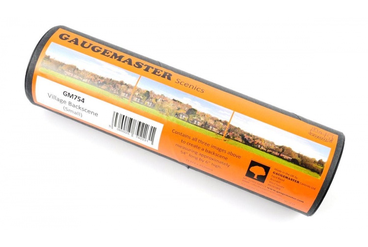 Gaugemaster GM754 Village Small Backscene (1372mm By 152mm) Package